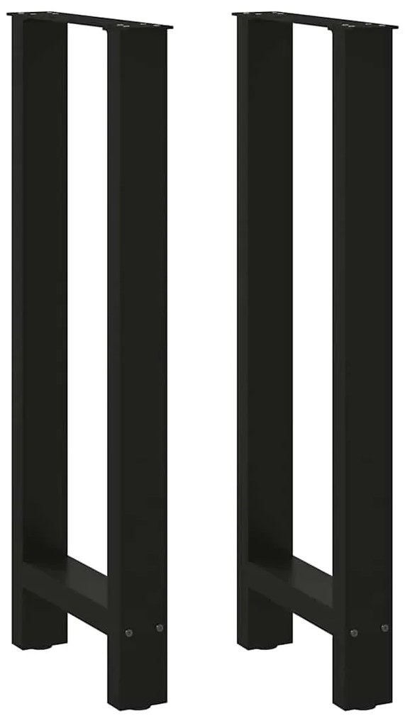 vidaXL Πόδια Τραπεζιού Μπαρ 2 τεμ. Μαύρα 40x (100-101) εκ. Ατσάλι