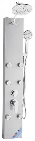 VEVOR Shower Panel Tower System Stainless Steel Column Rainfall Head Massage Jet