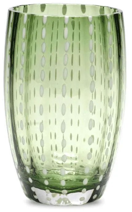 Ποτήρι Νερού Perle PR00125 320ml Green Zafferano Γυαλί