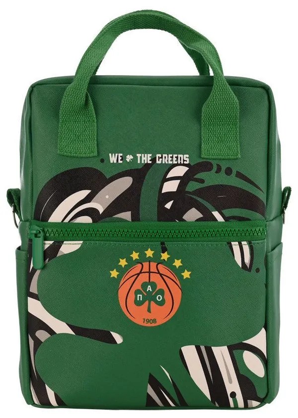 ESTIA ΤΣΑΝΤΑ ΦΑΓΗΤΟΥ ΙΣΟΘΕΡΜΙΚΗ 7lt PANATHINAIKOS BC EDITION WE THE GREENS