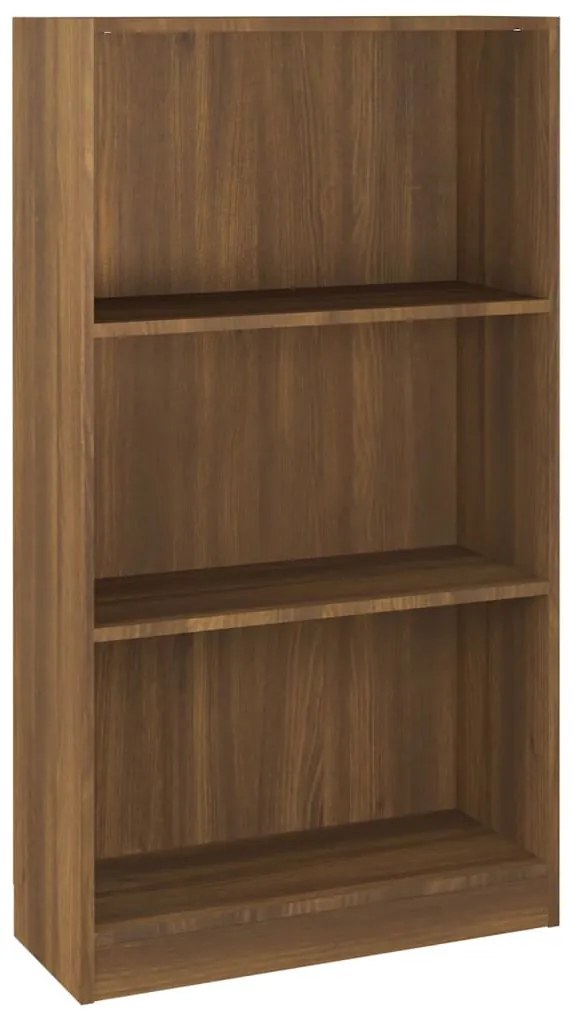 vidaXL Βιβλιοθήκη Καφέ Δρυς 60 x 24 x 109 εκ. από Επεξεργασμένο Ξύλο