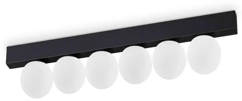 Φωτιστικό Οροφής - Ράγα Ping Pong 313290 43,5x6x9cm Led 1500lm 18W 3000K Black Ideal Lux