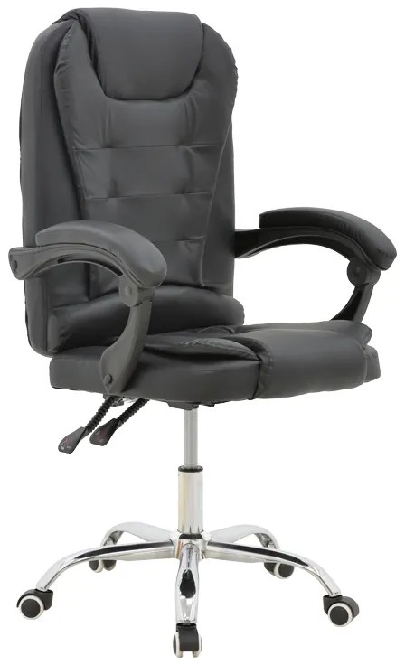 Intrahome Καρέκλα γραφείου διευθυντή Kardi Intrahome μαύρο pu 66x64x117εκ | SKU: INTRAPA-381111132