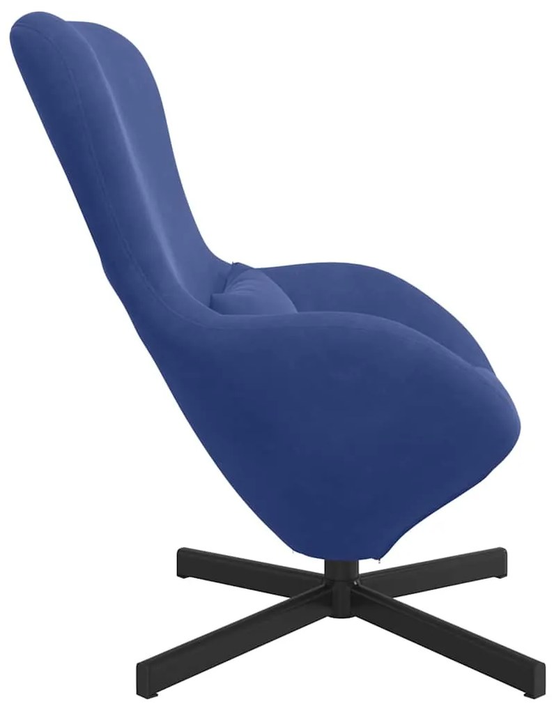 vidaXL Κάθισμα-αυγό Μπλε Αστυνομίας 63 x 73 x 90 εκ Βελούδο