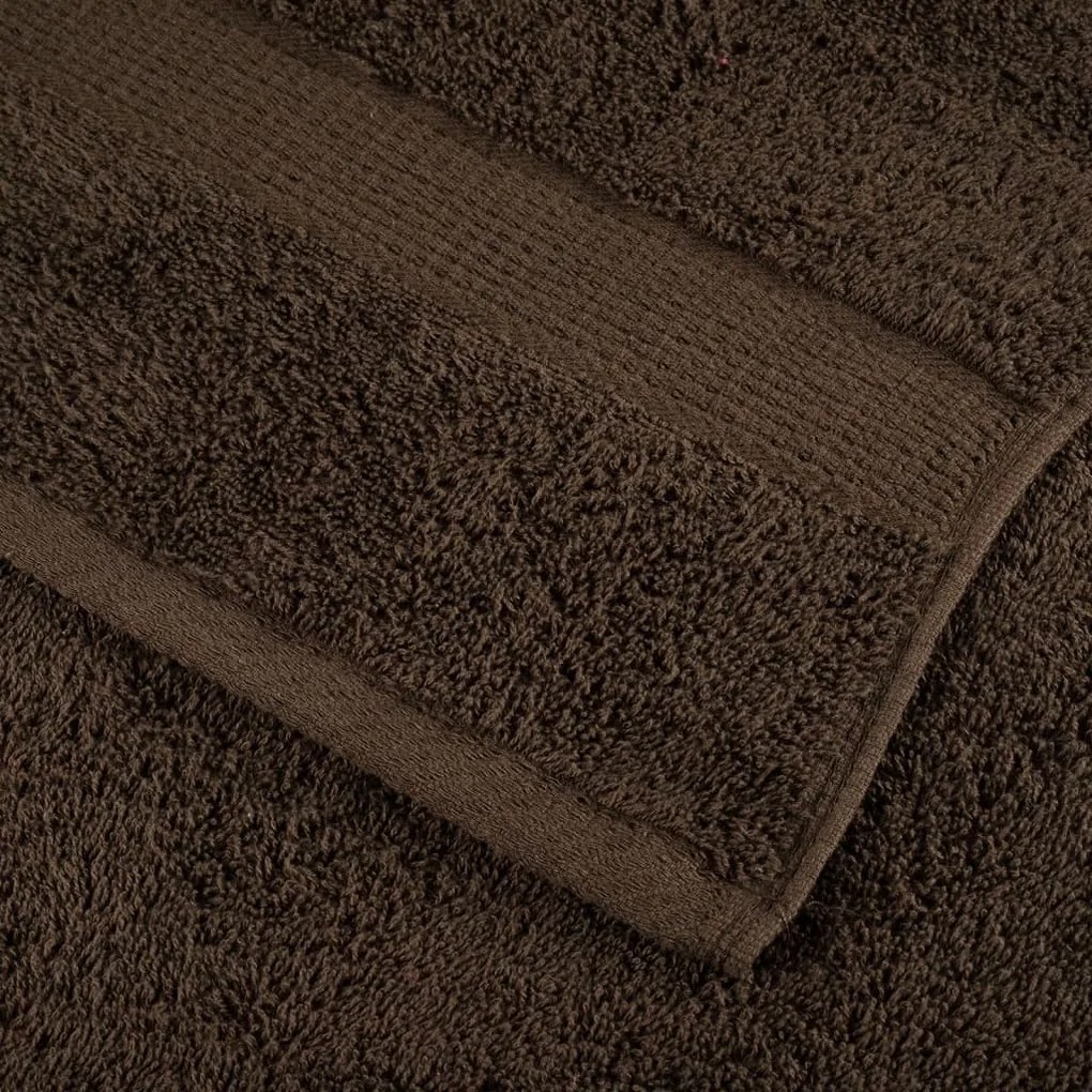 vidaXL Χειροπετσέτες Premium SOLUND 10 τεμ. Καφέ 50x100 εκ. 600 γρ./μ²