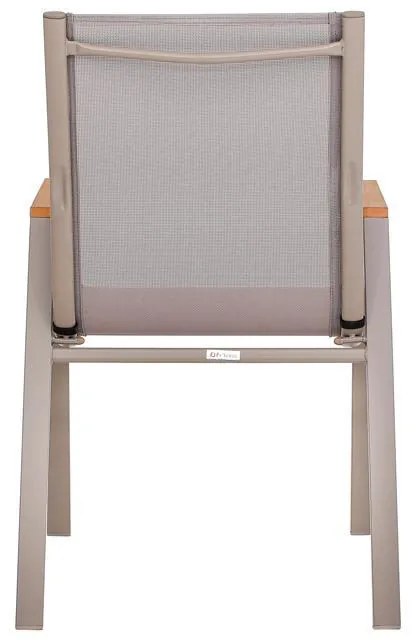 Καρέκλα FL5050 Fylliana Textilene Μπέζ - Γκρί 61x56x90 εκ. 61x56x90 εκ.