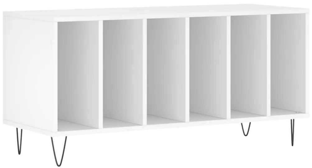 vidaXL Έπιπλο Δίσκων Λευκό 100 x 38 x 48 εκ. από Επεξεργασμένο Ξύλο