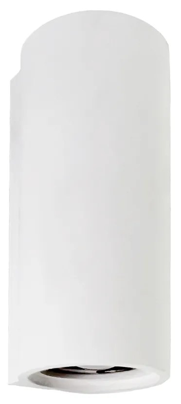 Απλίκα IP20 Κεραμική Επίτοιχη Up-Down 70x70xH160mm Λευκή Δίφωτη 2xGu10 Viokef Nest 4277300