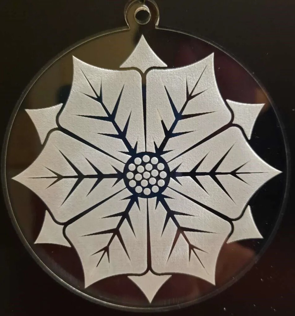 Intra απο ξύλο plywood 3mm-4mm πάχος - Στολίδι Poinsettia Δίασταση 10x10 cm Intraeaxys-e1gkzgyo