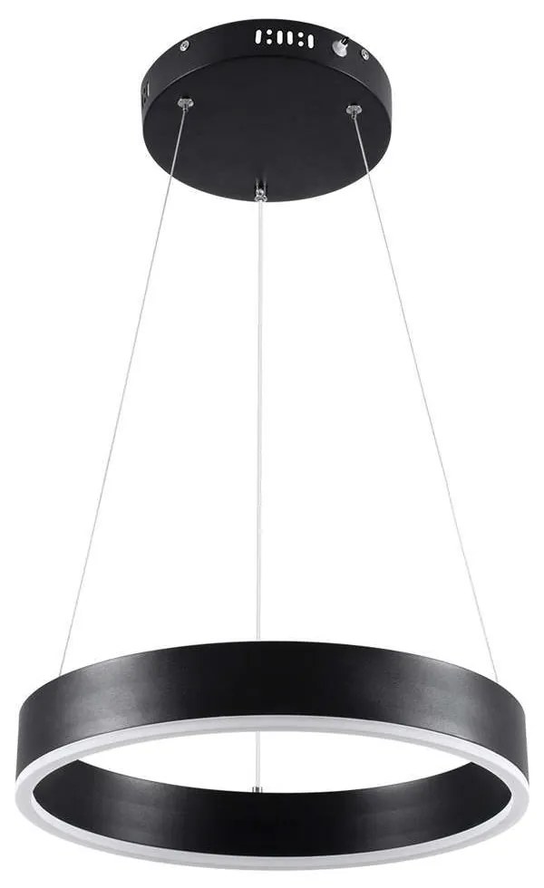 Φωτιστικό Οροφής Venom 61173 Led 30W Φ40cm Black GloboStar Aluminium