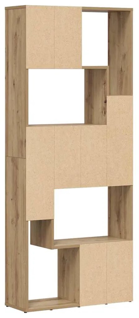 vidaXL Βιβλιοθήκη Αρτισιανή Δρυς 67x24x161 εκ. Επεξ. Ξύλο
