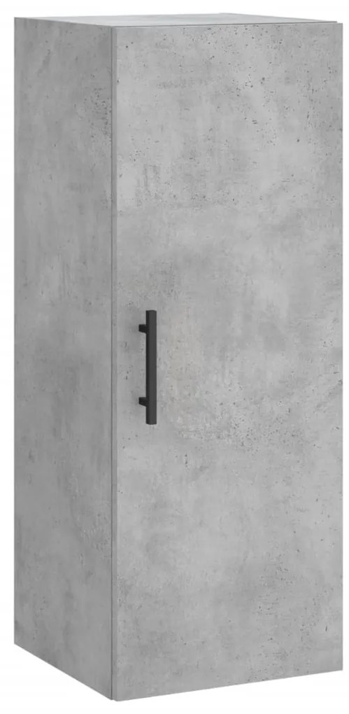 vidaXL Ντουλάπι Γκρι Σκυροδέματος 34,5x34x180 εκ. Επεξεργασμένο Ξύλο