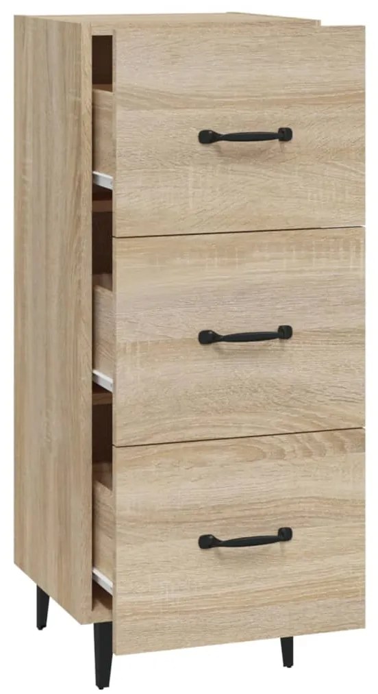 vidaXL Ντουλάπι Sonoma Δρυς 34,5x34x90 εκ. από Επεξεργασμένο Ξύλο