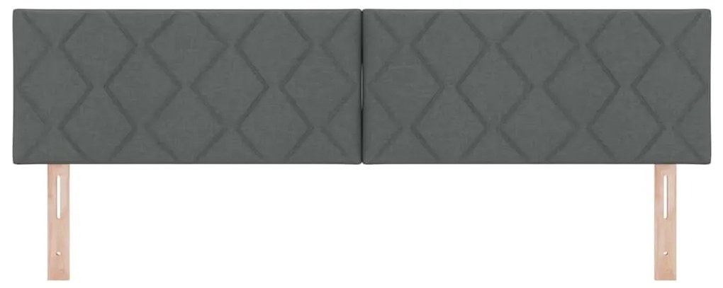 vidaXL Υφασμάτινο Κεφαλάρι Geometric Σκούρο Γκρι 180 cm ύφασμα