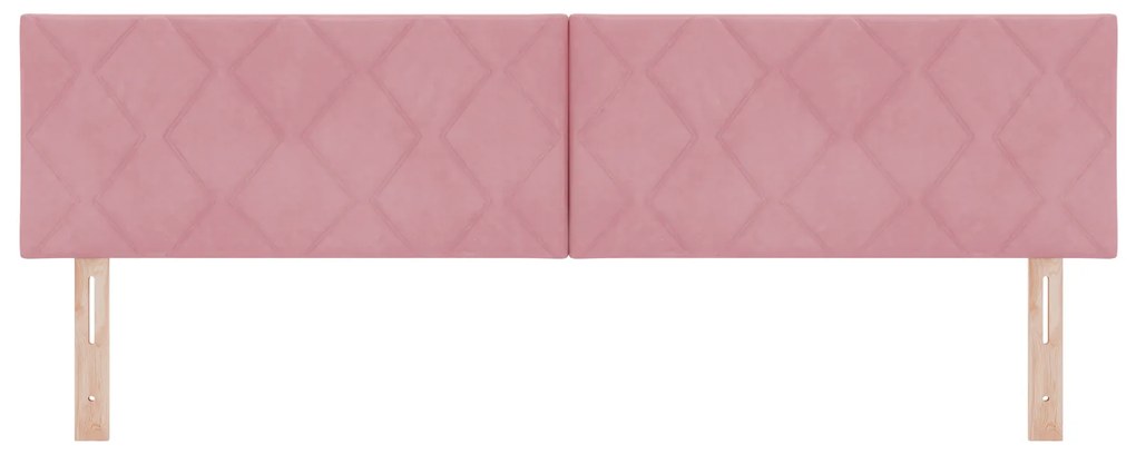 vidaXL Κεφαλάρι  Pink Diamond Blocks, 180cm βελούδο