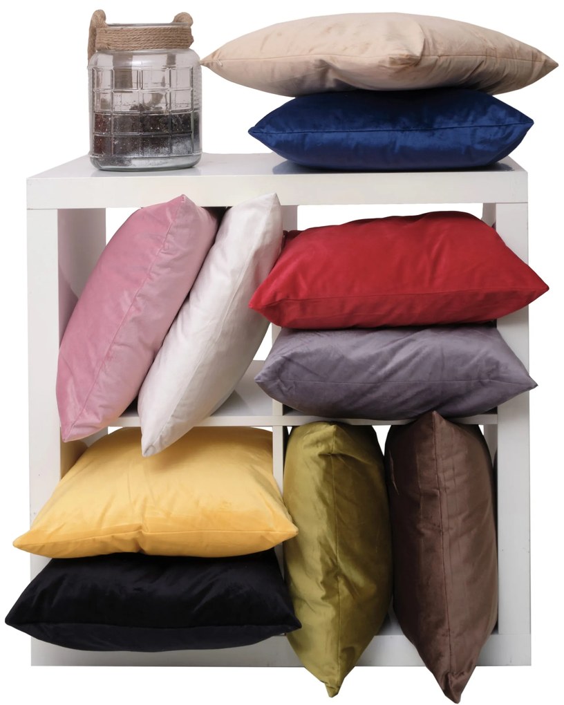 Μαξιλάρι Διακοσμητικό Βελουτέ 45x45 230 Καφέ Viopros