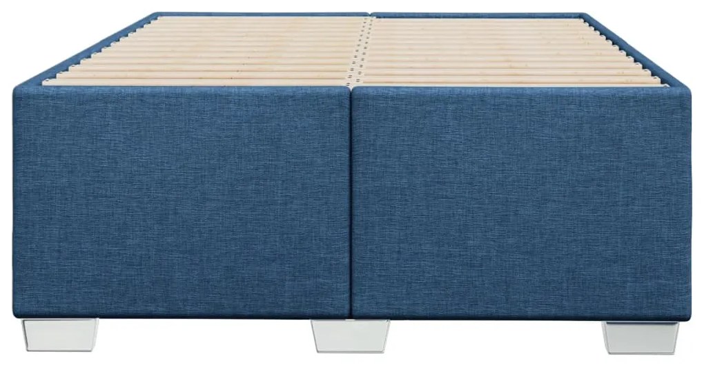 vidaXL Πλαίσιο κρεβατιού χωρίς στρώμα μπλε 120x200cm ύφασμα
