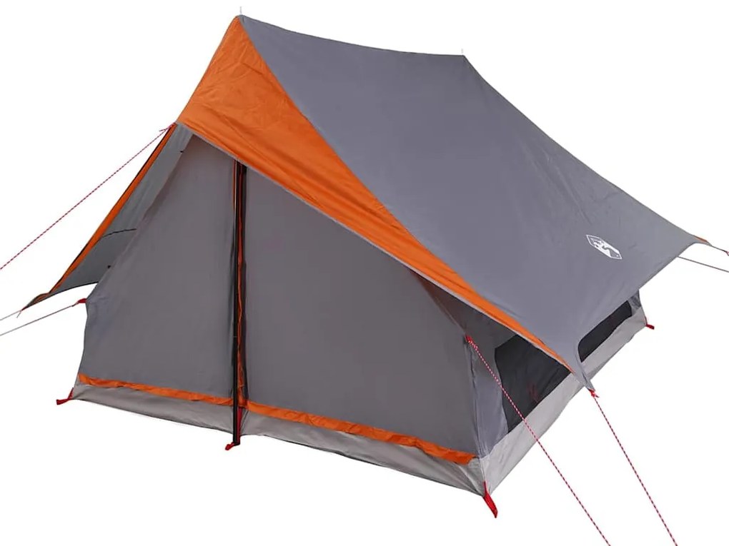 vidaXL Σκηνές Γκρι και πορτοκαλί 256 x 266 x 185 εκ Πολυεστέρας