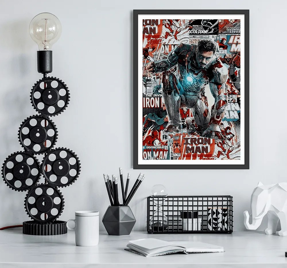 Πόστερ &amp;  Κάδρο Iron Man MV048 21x30cm Εκτύπωση Πόστερ (χωρίς κάδρο)