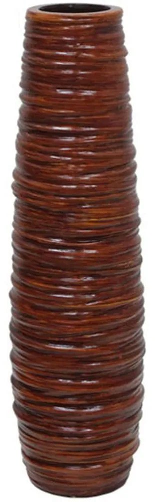 Βάζο Στριφογυριστό 15-00-19802-55 Φ15x58cm Brown Marhome Ceramic