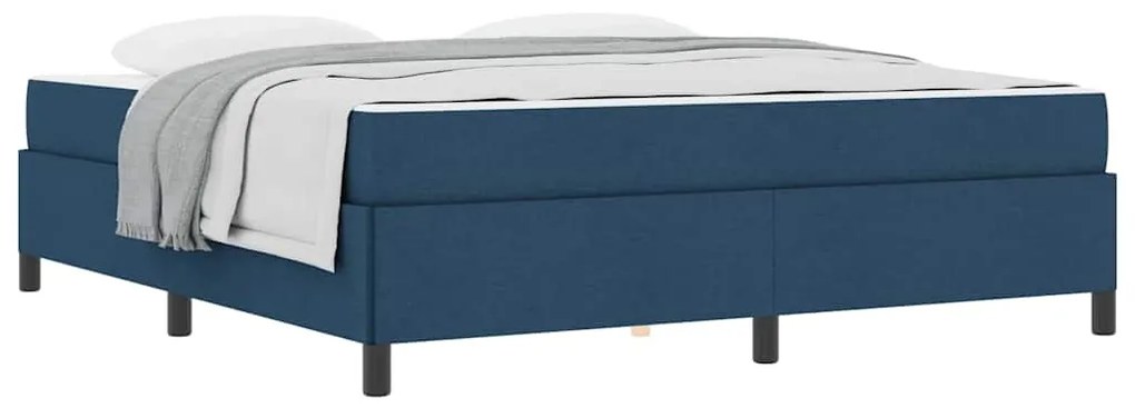 vidaXL Κρεβάτι με ελατήρια Μπλε και Μαύρο 180 x 200 cm