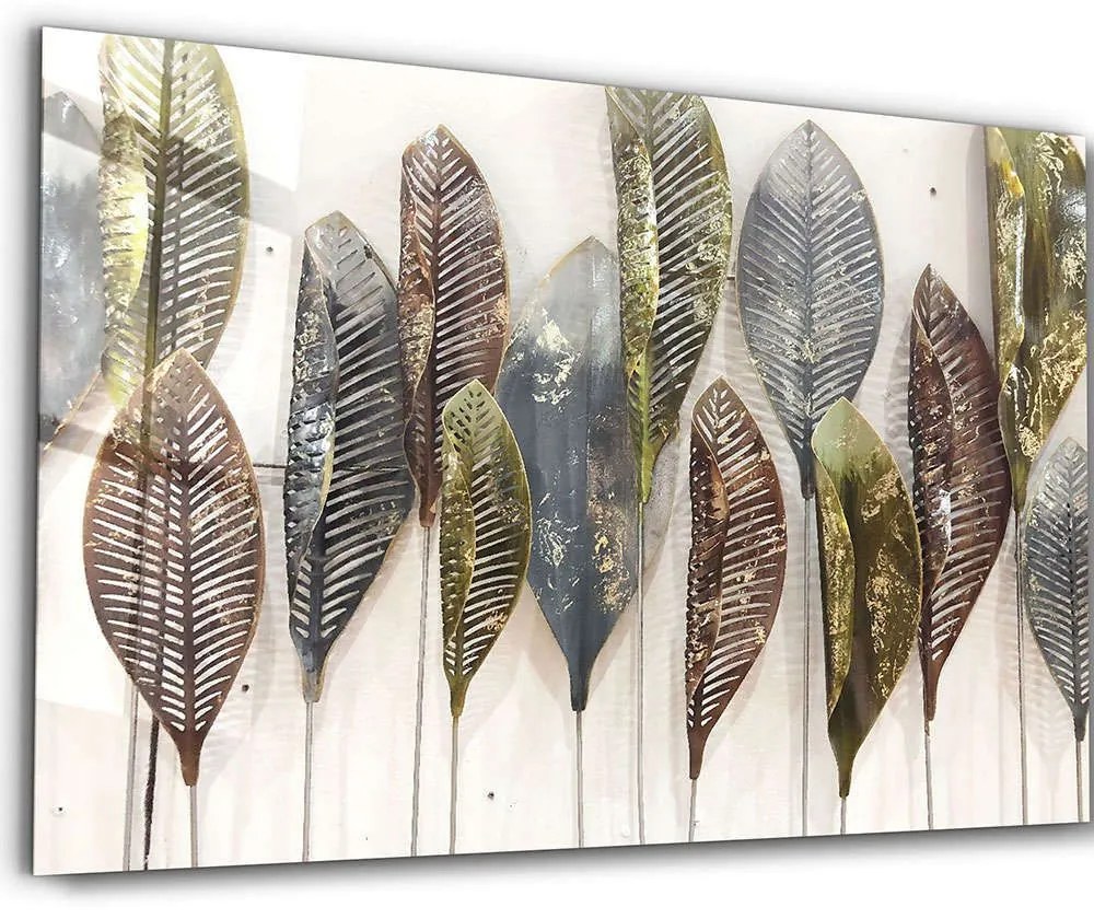 Πίνακας Γυάλινος 672BRS2309 110x70cm Multi Wallity Οριζόντιοι Glass
