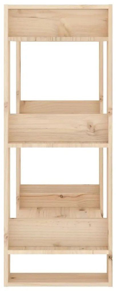 vidaXL Βιβλιοθήκη / Διαχωριστικό Χώρου 60x35x91 εκ. Μασίφ Ξύλο Πεύκου