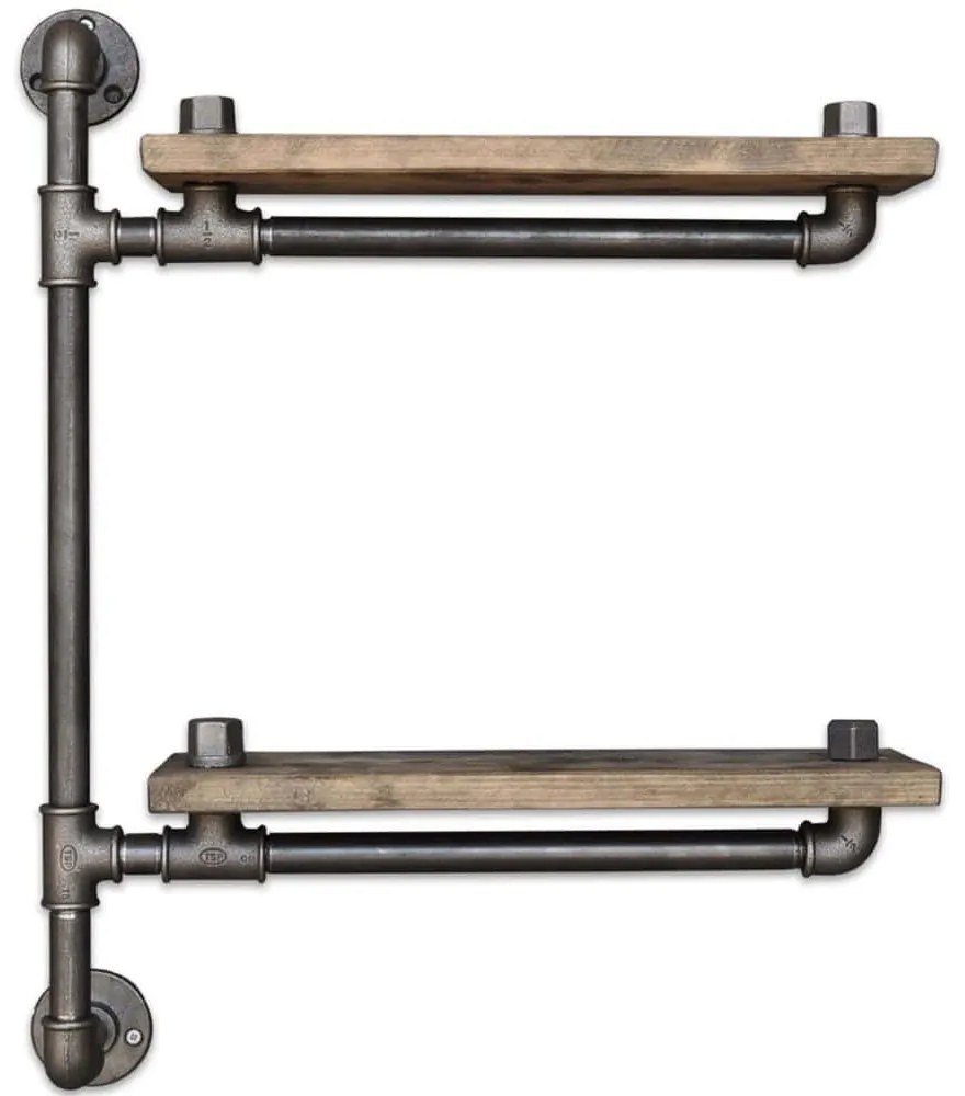 Ραφιέρα Τοίχου Boruraf 792EVL1837 60x13x47cm Walnut