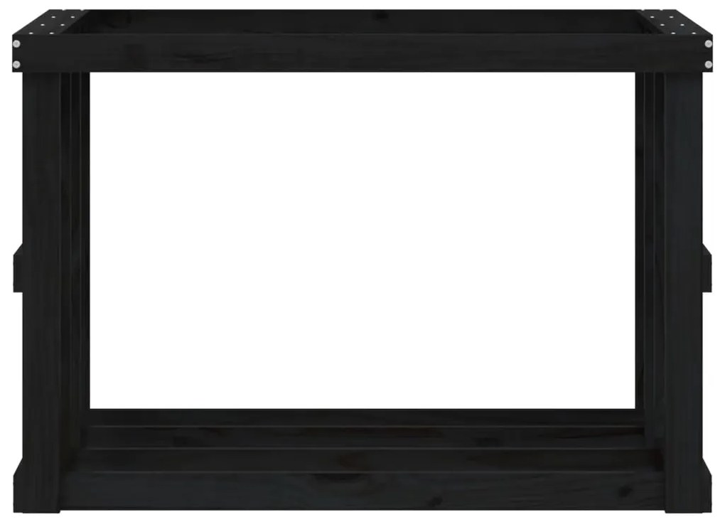 vidaXL Ξυλοθήκη Εξ. Χώρου Λευκή 108x52x74 εκ. από Μασίφ Ξύλο Πεύκου