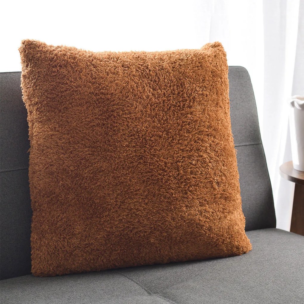 Διακοσμητικό Μαξιλάρι Fleece (50x50) S-F Montreal Camel C1C681005