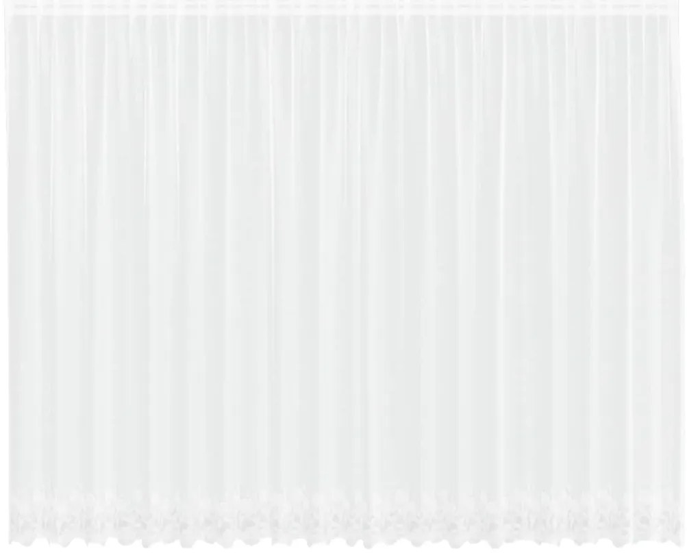vidaXL Κουρτίνες με κουρτίνες Λευκό 500x100cm Πολυεστέρας