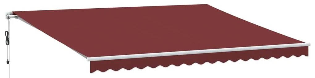 Τέντα Πτυσσόμενη Αυτόματη Μπορντό 450x350 εκ. - Κόκκινο