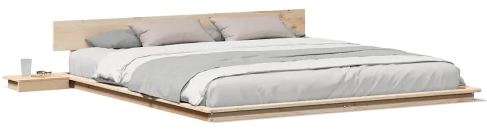 vidaXL Σκελετός Κρεβατιού Καφέ 180 x 200 cm ξύλο