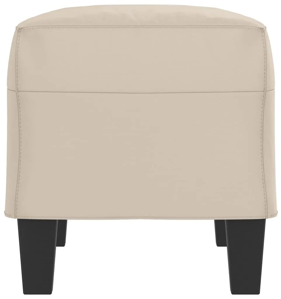vidaXL Πάγκος Κρεμ 70 x 35 x 41 εκ. από Ύφασμα Μικροϊνών