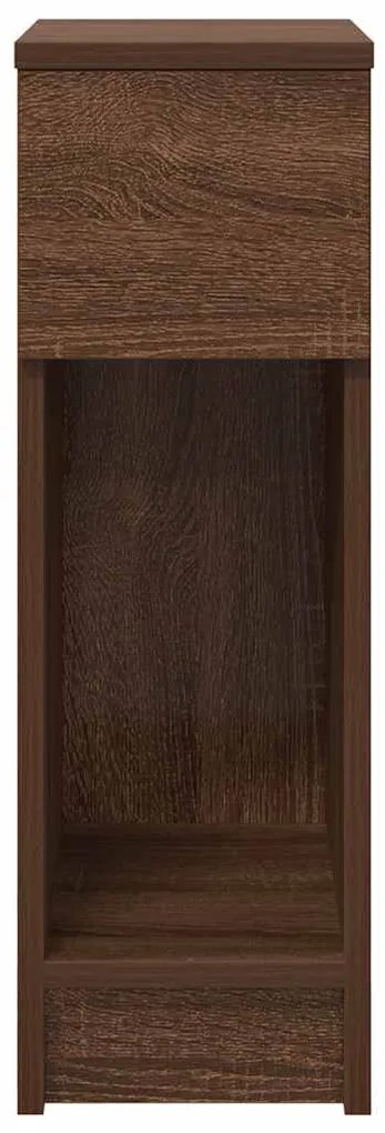 vidaXL Κομοδίνο με συρτάρι Καφέ Δρυς 20x36x60 εκ.