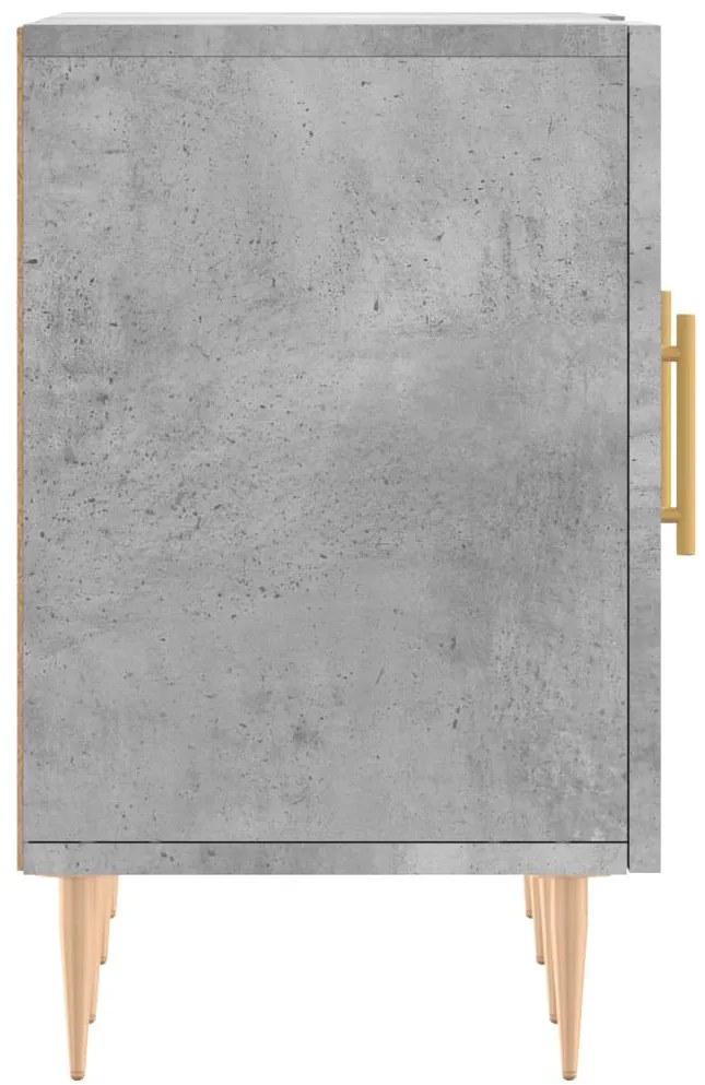 vidaXL Έπιπλο Τηλεόρασης Γκρι Σκυροδέματος 150x30x50 εκ. Επεξ. Ξύλο