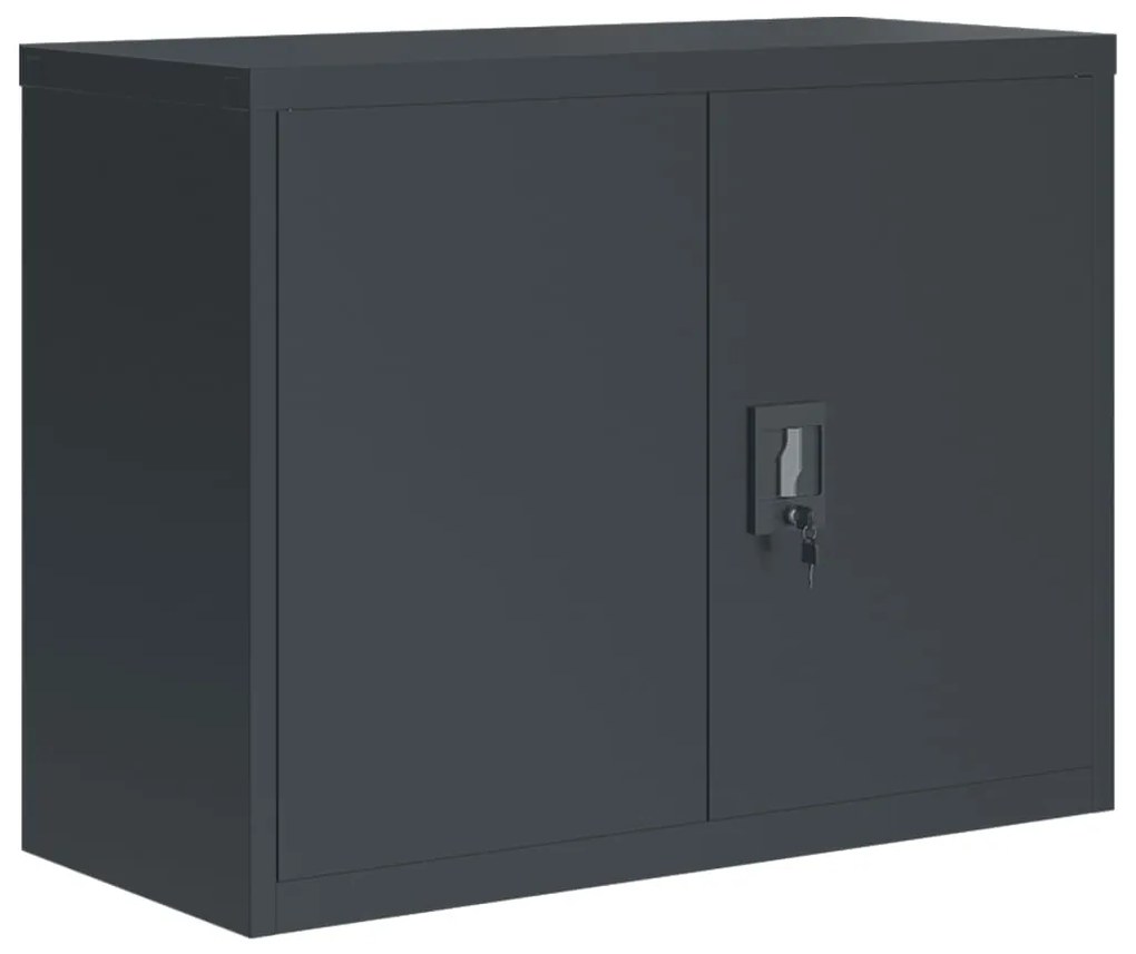 vidaXL Αρχειοθήκη Ανθρακί 90 x 40 x 110 εκ. Ατσάλινη