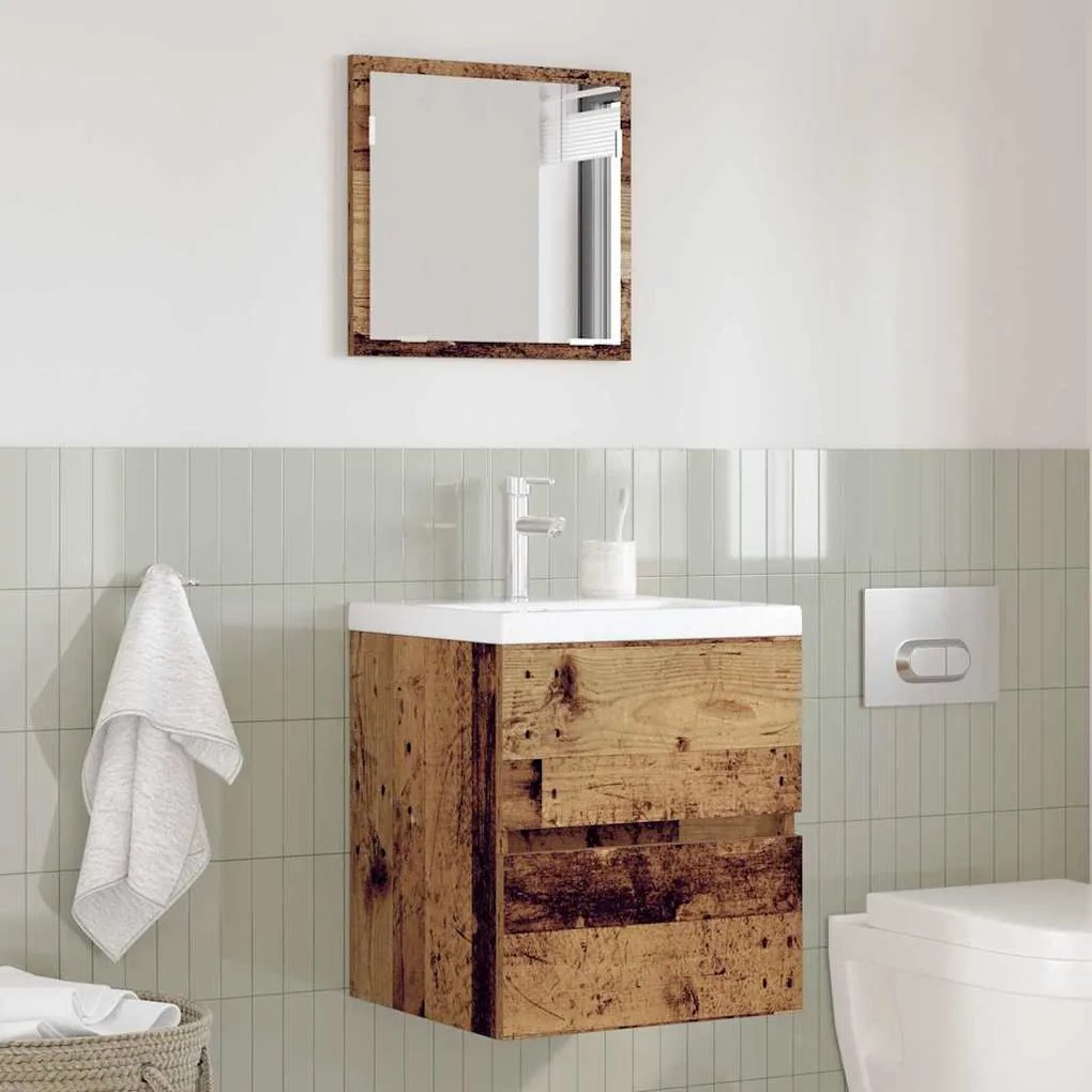 vidaXL Ντουλάπι Μπάνιου με συρτάρι Παλιό Ξύλο 41 x 38.5 x 45 cm