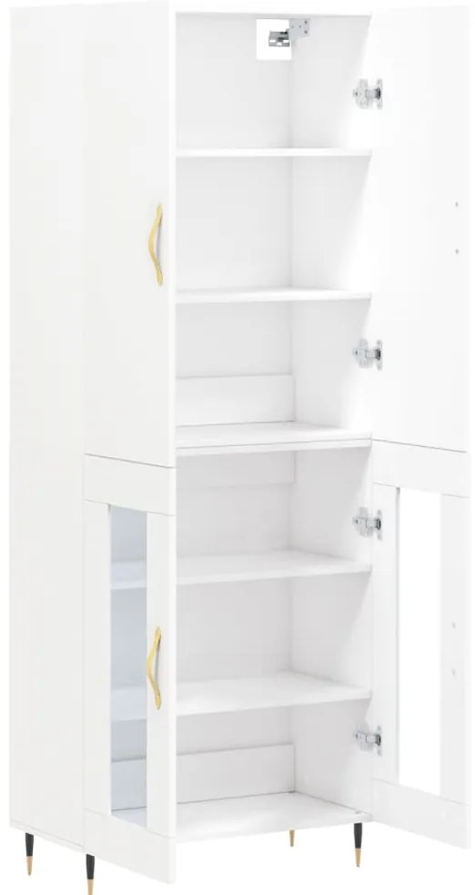 vidaXL Ντουλάπι Λευκό 69,5x34x180 εκ. από Επεξεργασμένο Ξύλο