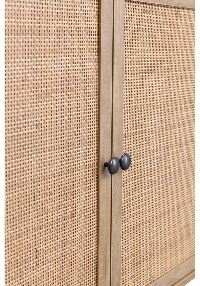 AMMOS ΜΠΟΥΦΕΣ 3ΣΥΡΤΑΡΙΑ ΦΥΣΙΚΟ ΜΕ RATTAN 150x39xH79cm - 05-0469 - 05-0469