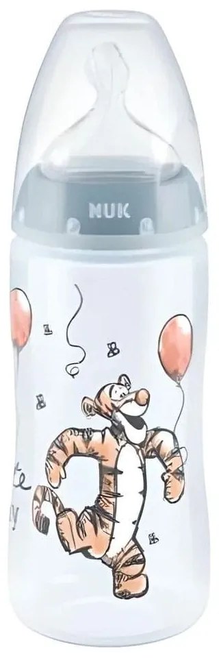 Μπιμπερό First Choice Plus Winnie The Pooh Tiger 10741035 300ml Temperature Control 0-6  Μηνών Grey Nuk 300ml Πολυπροπυλένιο