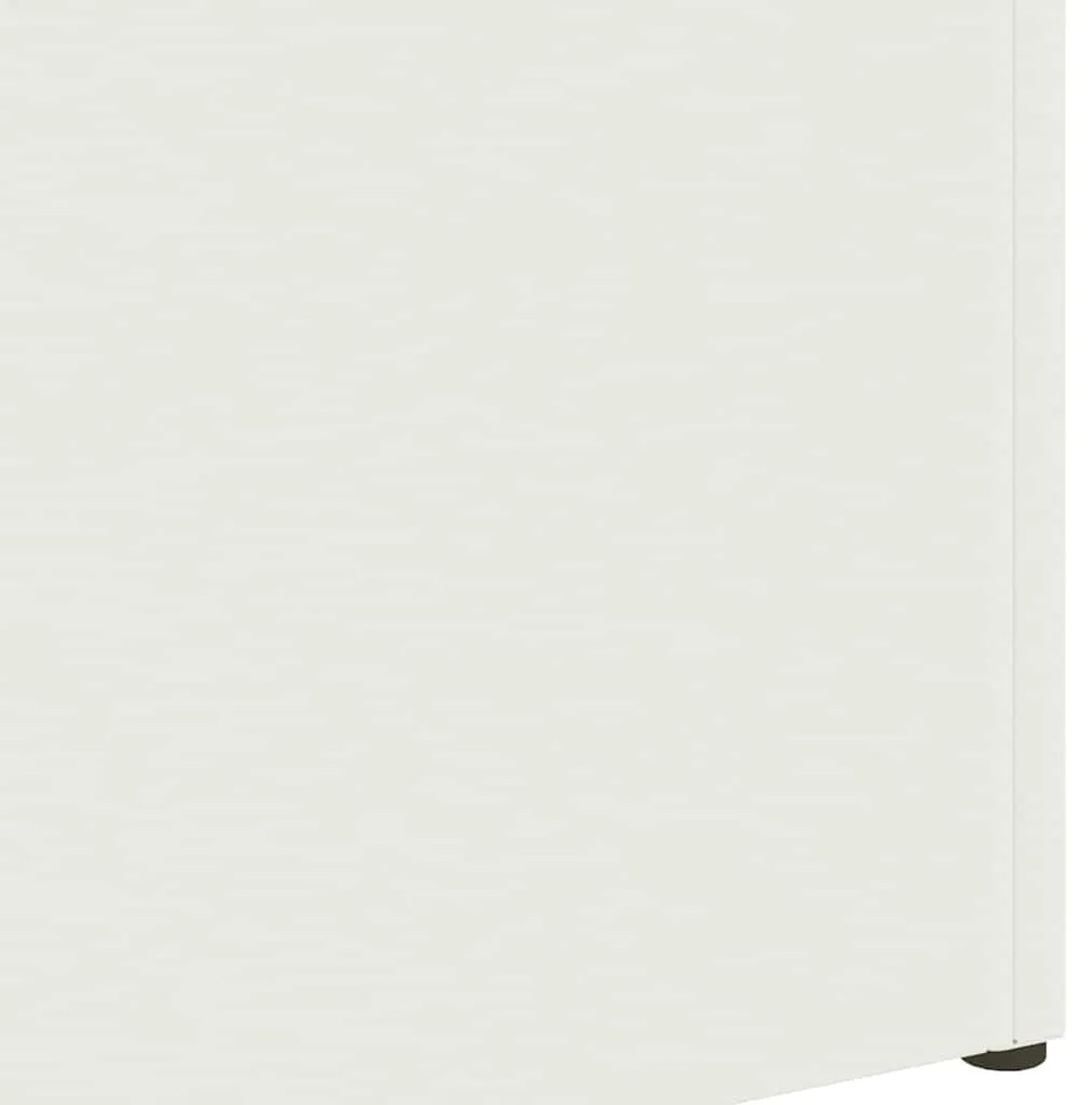 vidaXL Σχέδιο & βάση αποθήκευσης Λευκό 28 x 12 x 41 εκ Μέταλλο