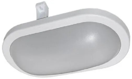 Χελώνα Φωτιστικό Τοίχου Οβάλ LED 15W 4000K IP64 Λευκή 21-2161510 Lumen-21-2161510-Λευκό 21-2161510