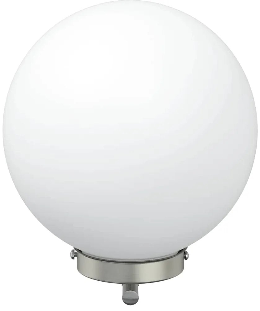 vidaXL Φωτιστικό Τοίχου Για Εξωτερικούς Χώρους Ασημί 29 x 25 x 33 εκ.