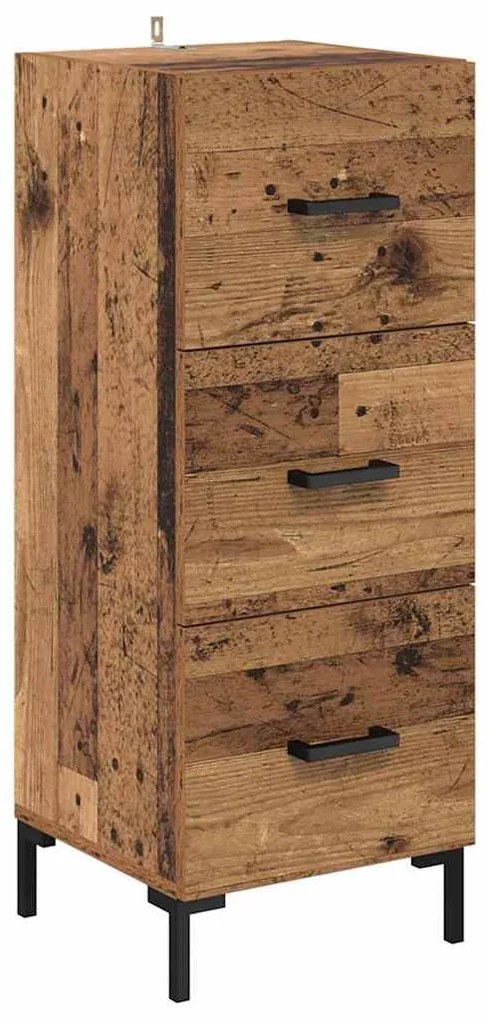 vidaXL Highboard Παλιό Ξύλο 69,5 x 34 x 180 εκ. Επεξεργασμένο ξύλο