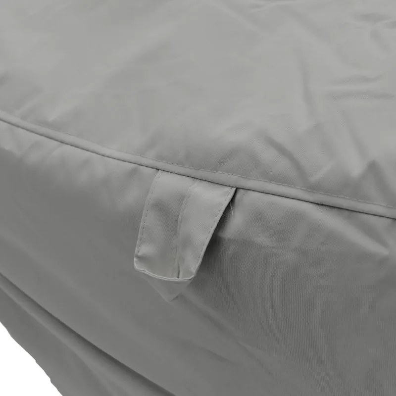 Πουφ ξαπλώστρα Leandro 100% αδιάβροχο ανθρακί 105x110x60 εκ. 105x110x60 εκ.