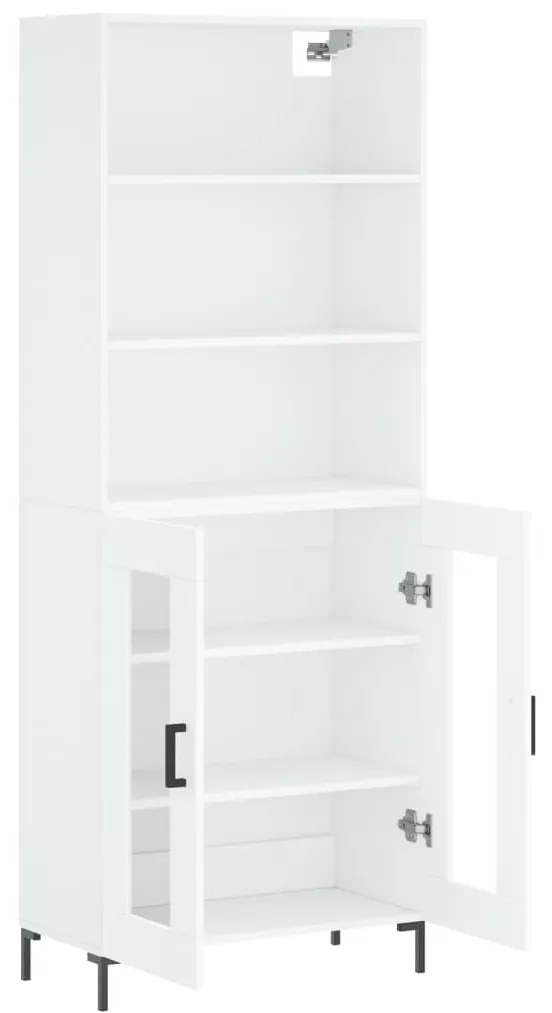 vidaXL Ντουλάπι Λευκό 69,5x34x180 εκ. από Επεξεργασμένο Ξύλο