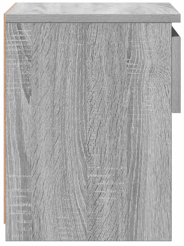 vidaXL Κομοδίνα 2 τεμ. Γκρι Sonoma 40x30x39 εκ. από Επεξεργασμένο Ξύλο