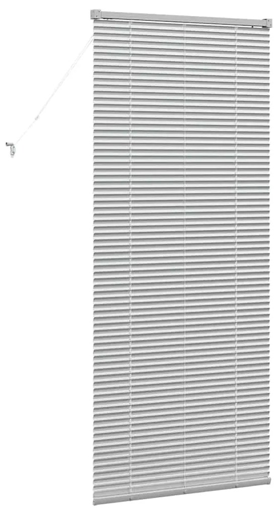 vidaXL Ρολό Παραθύρου με κουρτίνες Ασημί Αλουμίνιο