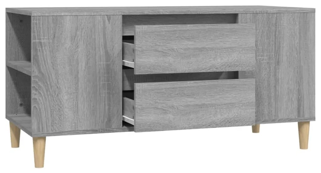 vidaXL Έπιπλο Τηλεόρασης Γκρι Sonoma 102x44,5x50εκ. Επεξεργασμένο Ξύλο